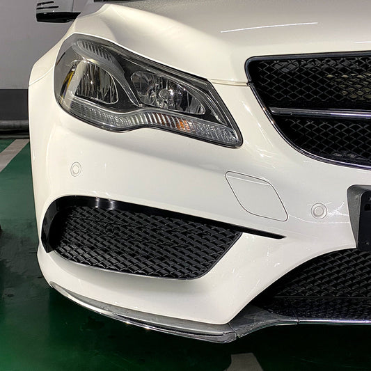 Frontspoiler Flaps Hochglanz schwarz für Mercedes E-Klasse W207 AMG-Line 2013-2017