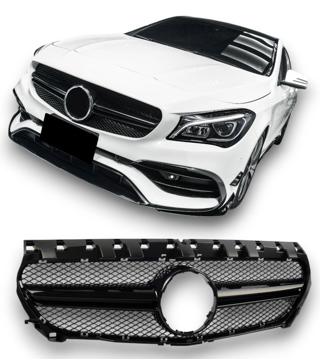 Sport Kühlergrill Schwarz Mercedes CLA C117 2013-2019