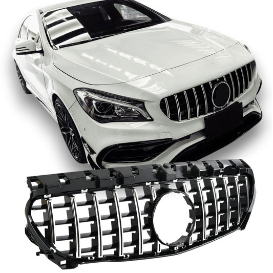 Sport Kühlergrill schwarz/chrom für Mercedes CLA C117 2013-2019