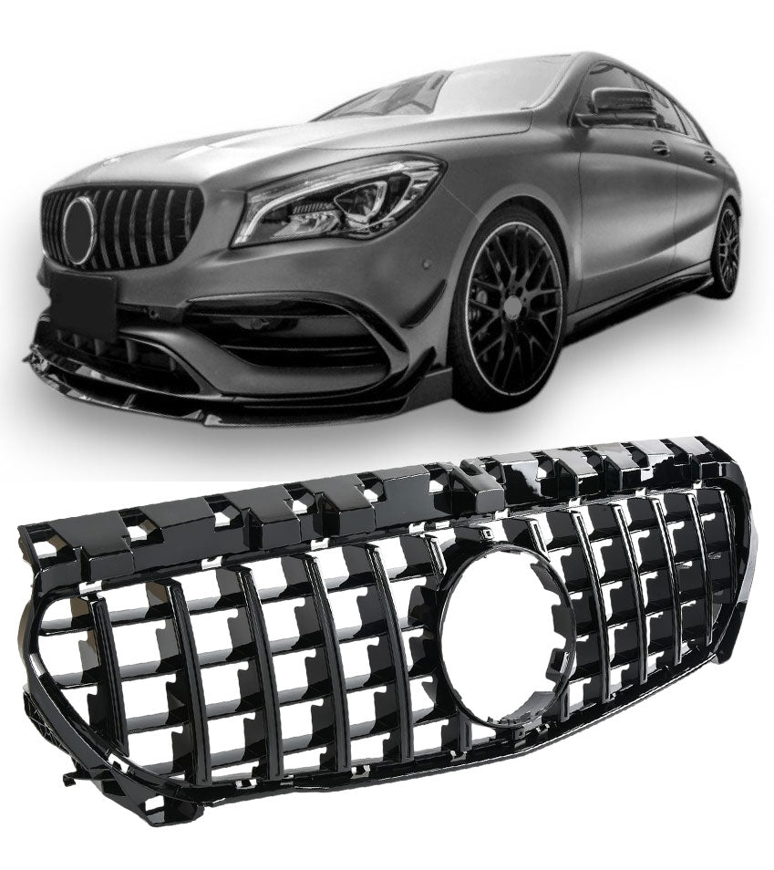 Sport Panamericana GT Kühlergrill hochglanz schwarz Mercedes CLA C117 W117 2013-2019