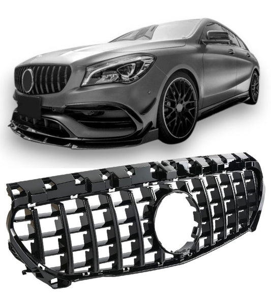 Sport Panamericana GT Kühlergrill hochglanz schwarz Mercedes CLA C117 W117 2013-2019