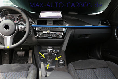 Dry CARBON Performance Schaltknauf Mittelkonsole Trim Center für BMW 1er 2er 3er 4er X1