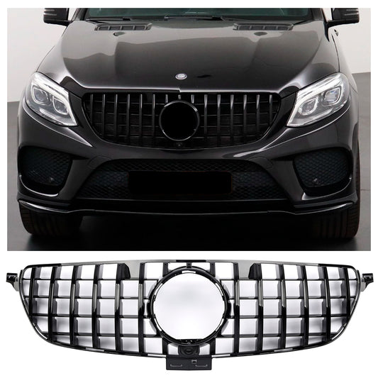 Panamericana GT Kühlergrill hochglanz schwarz für Mercedes GLE W166 ab 2015