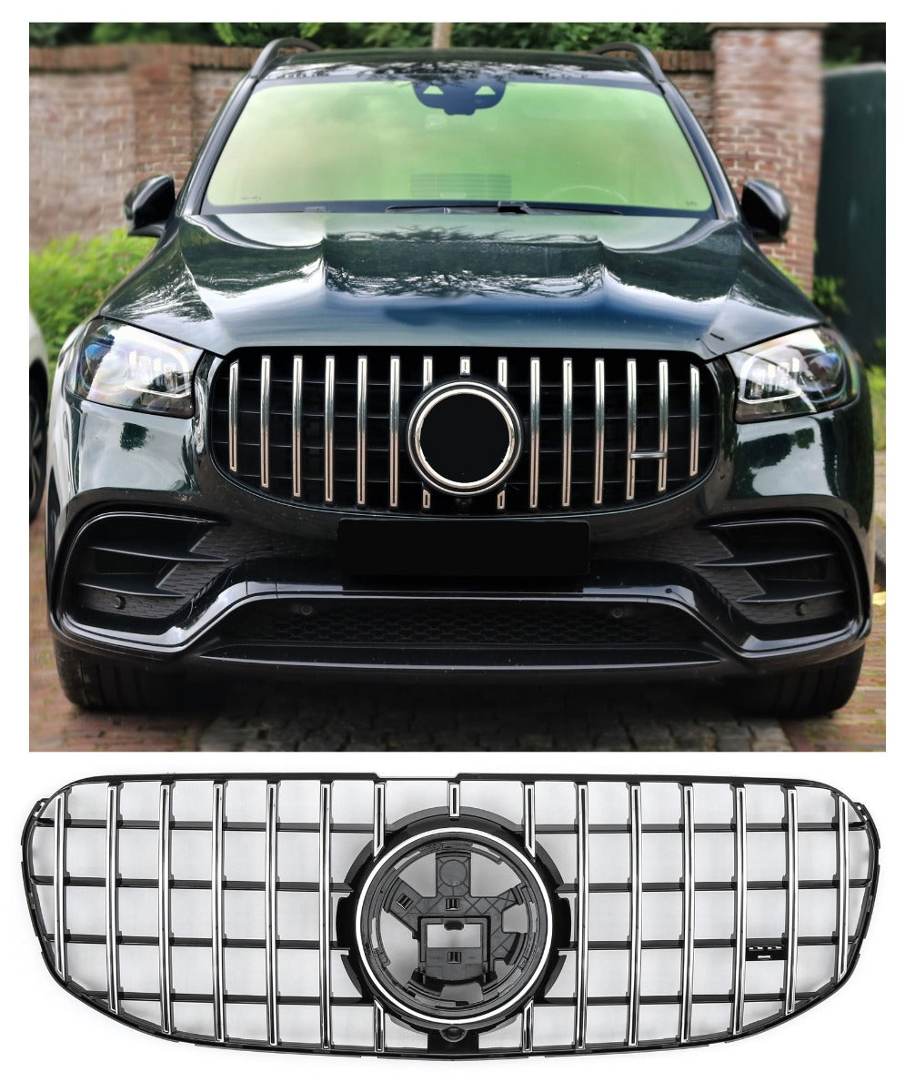 Sport Panamericana GT Kühlergrill Mercedes GLS X167 2019-2023 hochglanz schwarz