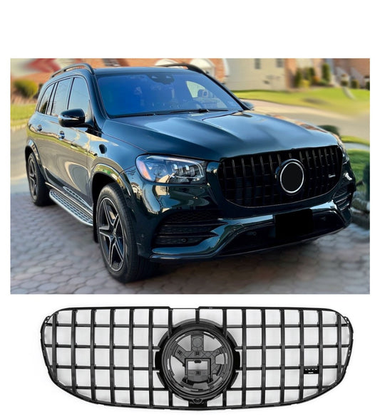 Sport Panamericana GT Kühlergrill hochglanz schwarz für Mercedes GLS X167 10/2019-10/2023