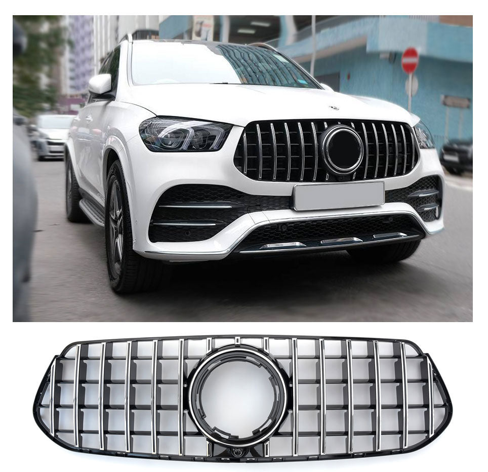 Sport Panamericana GT Kühlergrill für Mercedes GLE W167/C167 AMG Line 2019-2023 hochglanz schwarz