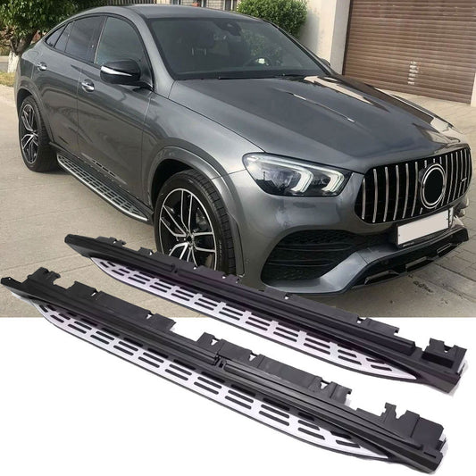 Alu Trittbretter Side Steps mit Anti-Rutsch-Noppen für Mercedes GLE Coupé C167