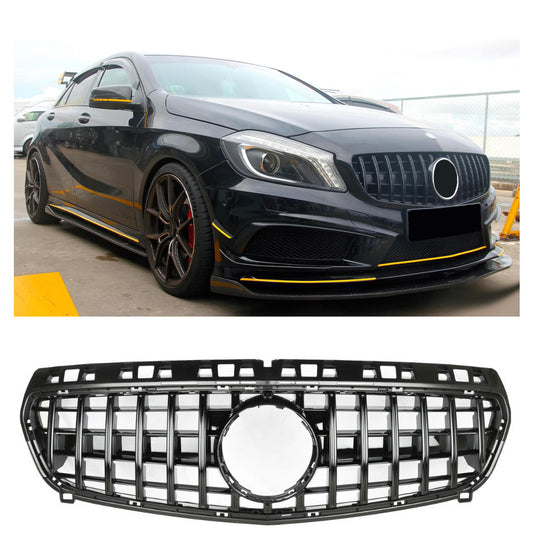 Panamericana GT Kühlergrill hochglanz schwarz Mercedes A-Klasse W176 Vorfacelift