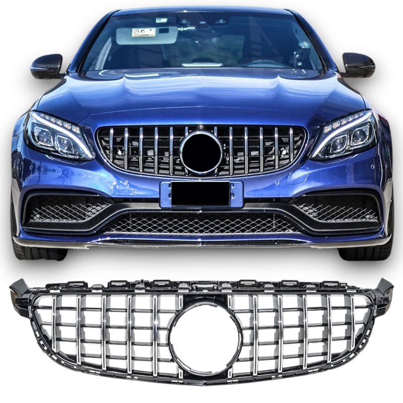 Sport Panamericana GT Kühlergrill hochglanz schwarz Mercedes C-Klasse W205 C63 AMG