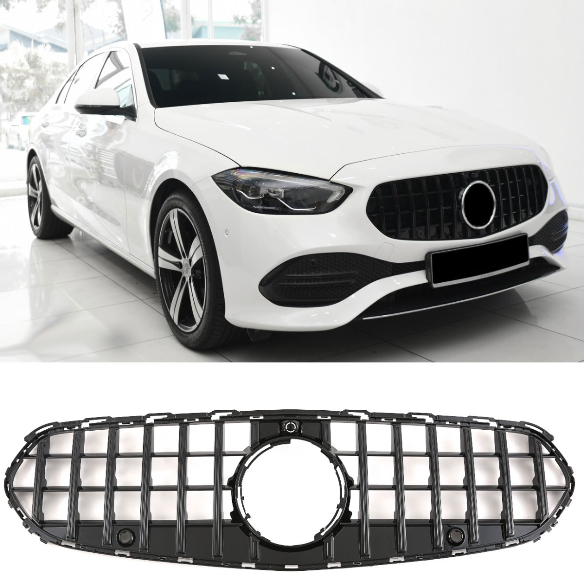 Panamericana GT Kühlergrill hochglanz schwarz für Mercedes W206 S206 Avantgarde