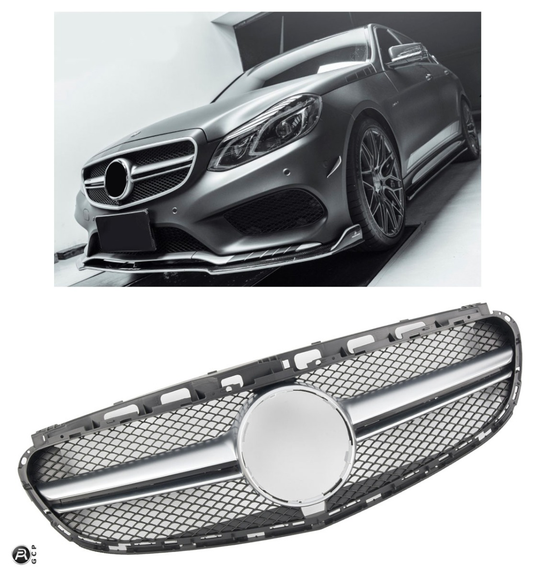 Sport Kühlergrill hochglanz schwarz für Mercedes E-Klasse W212/S212 Facelift