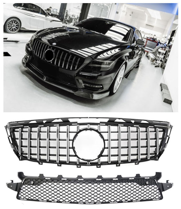 Panamericana GT Kühlergrill Hochglanz Schwarz Mercedes CLS W218 X218 11-14