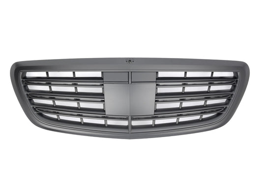 Sport Kühlergrill matt schwarz für Mercedes W222 S-Klasse 05/2013-09/2020