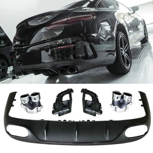 Diffusor mit Auspuffblenden Chrom E53 AMG Design für Mercedes E-Klasse C238 A238