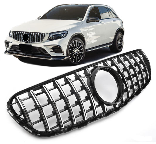 Sport Panamericana GT Kühlergrill Mercedes GLC W253/C253/X253 Vorfacelift schwarz