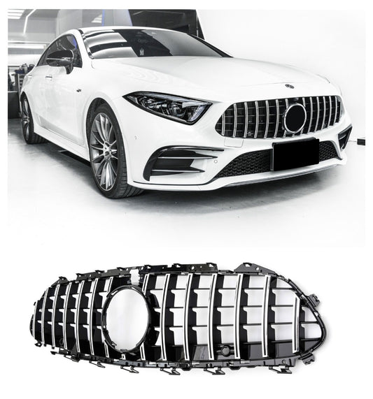 Sport Panamericana GT Kühlergrill Mercedes CLS C257 X257 ab 03/2018 hochglanz schwarz