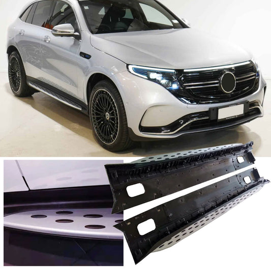 Alu Trittbretter mit Anti-Rutsch Noppen für Mercedes EQC N293 SUV