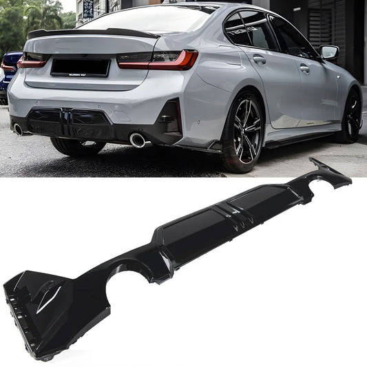 Diffusor hochglanz schwarz für BMW 3er G20/G21 M Sport (LCI ab 07/2022)