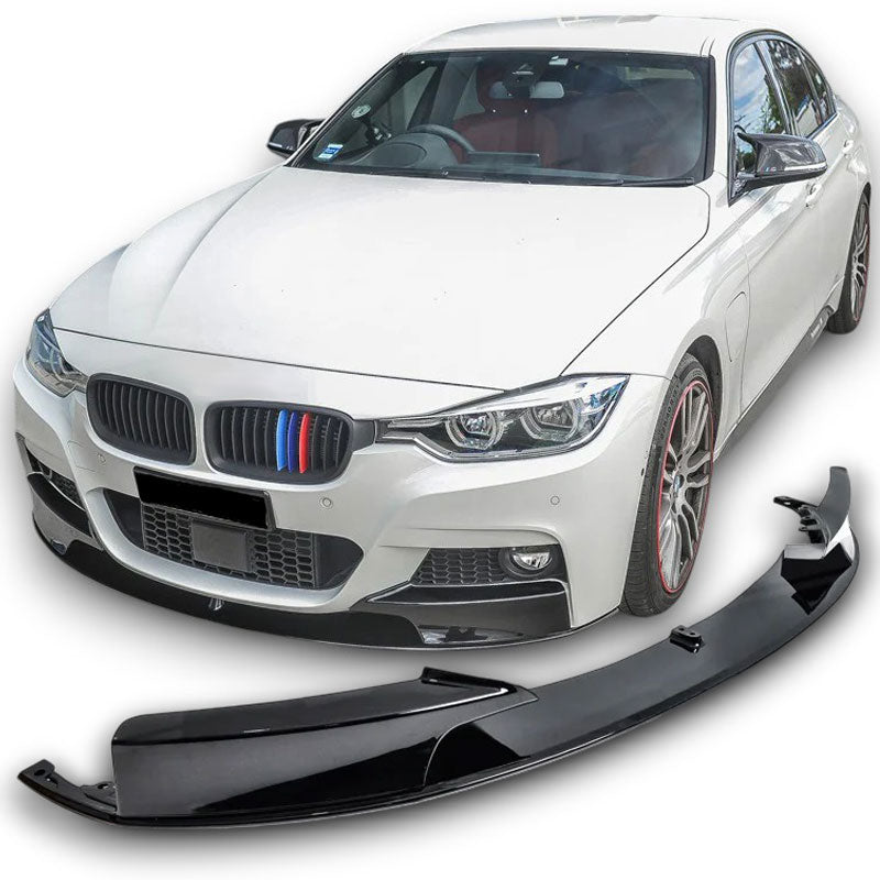 Frontspoiler Splitter Spoilerlippe Hochglanz Schwarz für BMW 3er F30 F31 M-Sport Paket