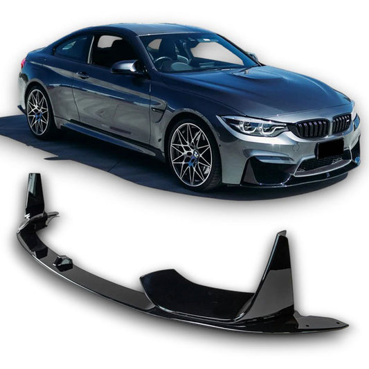 Frontspoiler Splitter Spoilerlippe hochglanz schwarz für BMW M3 F80 & M4 F82