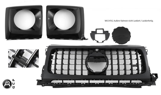 Panamericana GT Kühlergrill für Mercedes G-Klasse W463 ab 2018 schwarz