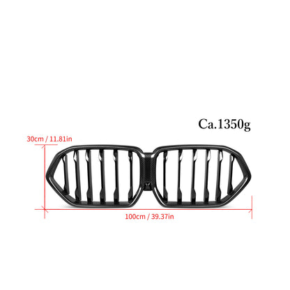 Dry Carbon Kühlergrill Nieren für BMW X6 G06 LCI & X6M F96 LCI
