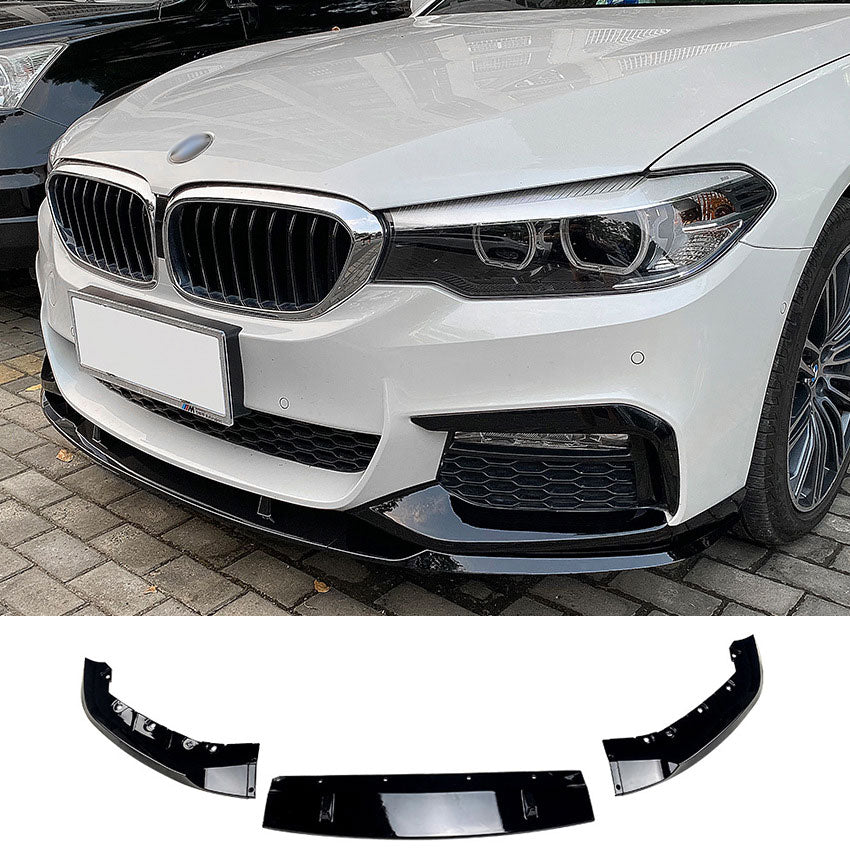 Frontspoiler Splitter Spoilerlippe hochglanz schwarz BMW 5er G30 G31 vor-LCI mit M-Sport Paket