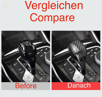 DRY CARBON Schaltknauf Shift Blenden Trim für BMW 1er F40 2er F44 3er G20 G21 4er G22 G23 G26 Z4 G29 X1 F48 X2 F39 X3 G01 X4 G02