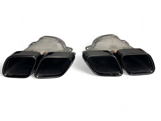 Auspuffblenden Satz Black-Chrome Edelstahl für MDS Diffusoren 205600/205622/257600