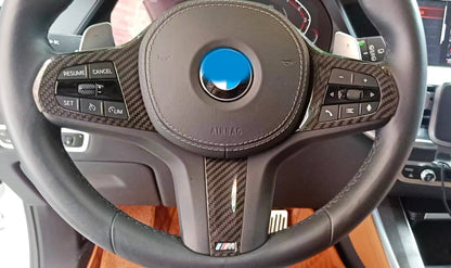 Dry CARBON Lenkrad Blenden Cover für BMW F40 F44 F39 G20 G21 G22 G23 G30 G31 G32 7er G11 G12 8er G14 G15 G16 G01 G02 G05 G06 G07
