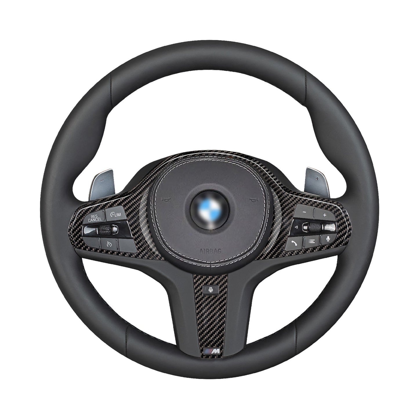 Dry CARBON Lenkrad Blenden Cover für BMW F40 F44 F39 G20 G21 G22 G23 G30 G31 G32 7er G11 G12 8er G14 G15 G16 G01 G02 G05 G06 G07
