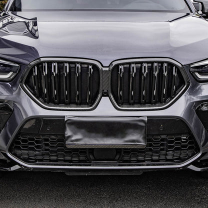 Dry Carbon Kühlergrill Nieren für BMW X6 G06 LCI & X6M F96 LCI
