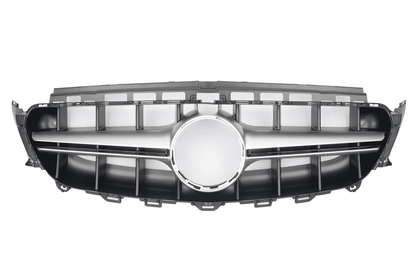 Sport Kühlergrill silber für Mercedes E-Klasse W213/S213/C238/A238 2017-2020