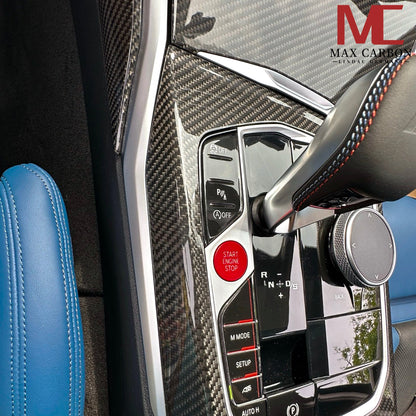 Dry Carbon Mittelkonsolen Blenden Set für BMW G20 G21 G22 G23 G26 G42 G80 G81 G82 G83 G87