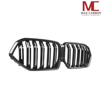 Dry Carbon Kühlergrill Nieren für BMW X6M F96 X6 G06 Pre-LCI