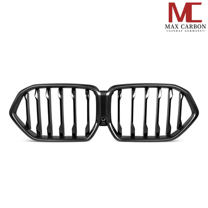 Dry Carbon Kühlergrill Nieren für BMW X6M F96 X6 G06 Pre-LCI