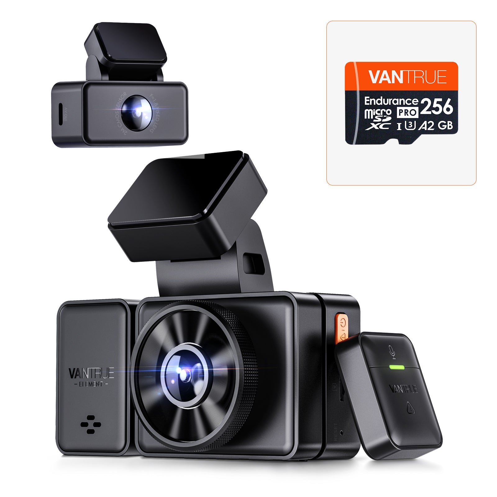 Vantrue E3 Dash Cam Bundle mit 256GB Karte