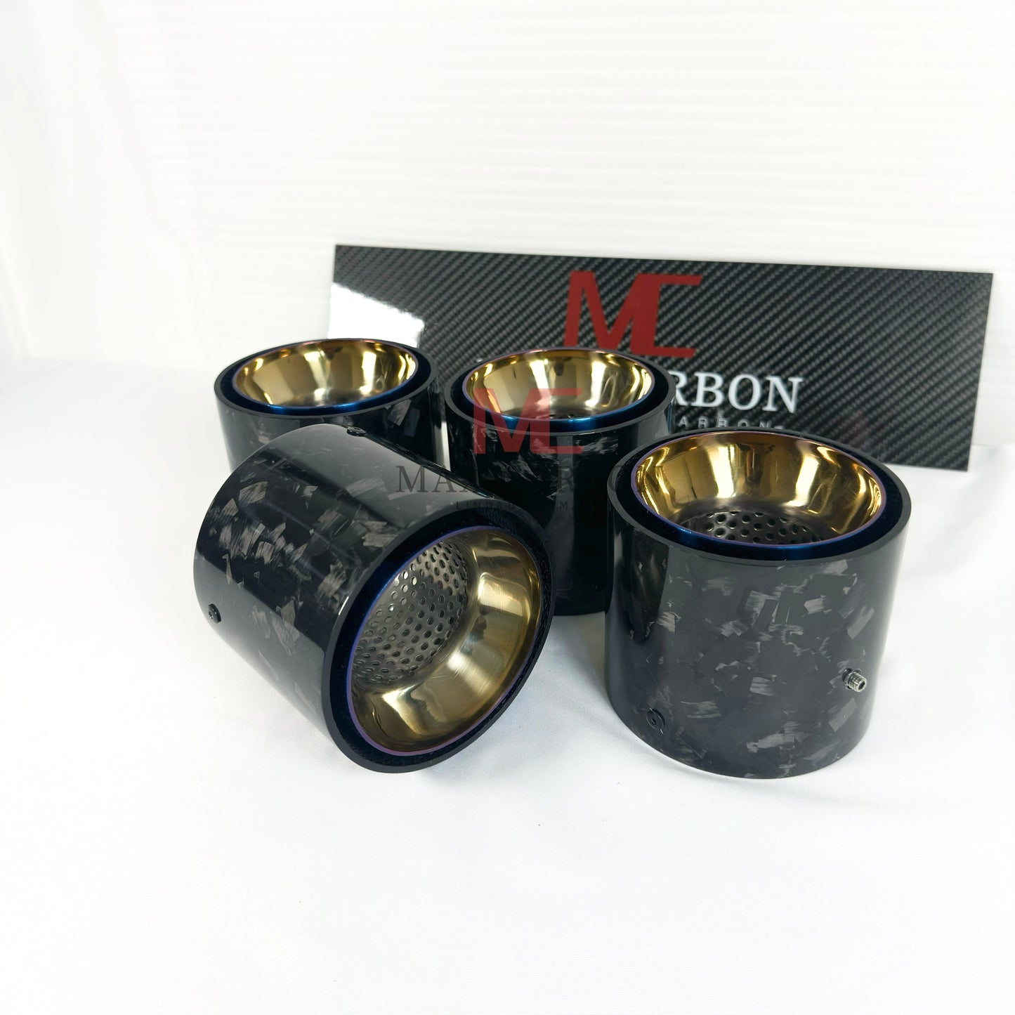 Forged Carbon Endrohrblenden für BMW M2 G87 / M3 G80 G81 / M4 G82 G83
