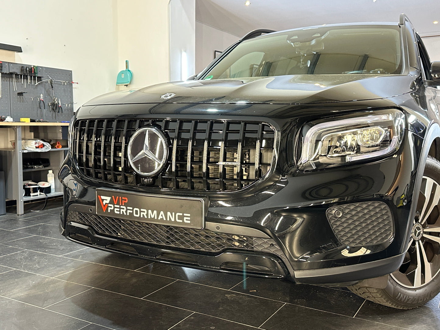Sport Panamericana GT Kühlergrill Mercedes GLB X247 ab 07/2019 hochglanz schwarz