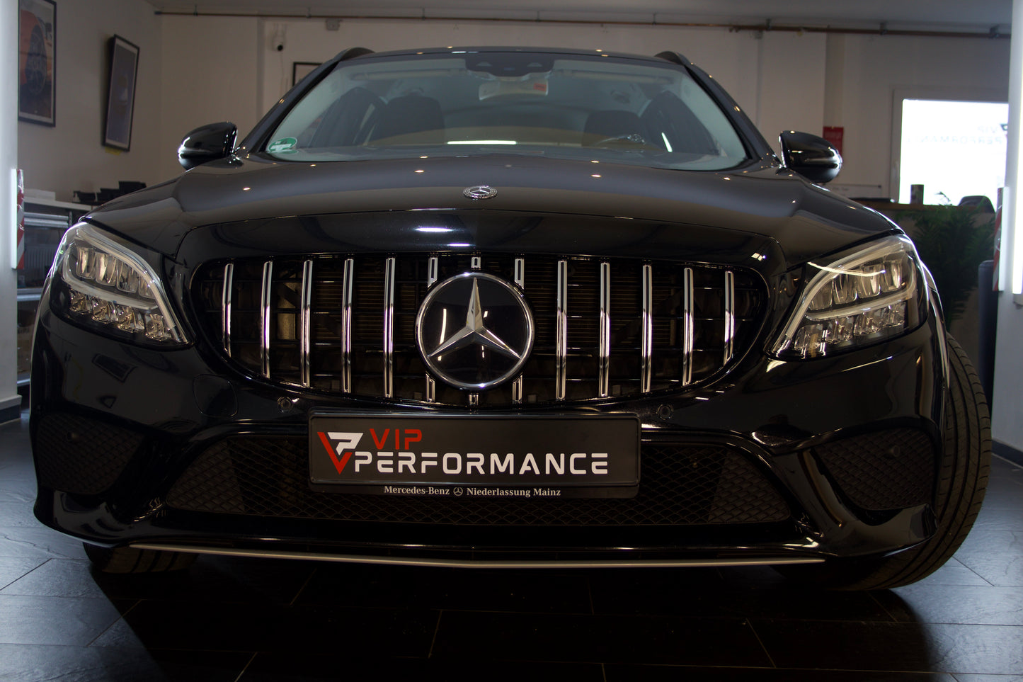 Sport Panamericana Kühlergrill für Mercedes C-Klasse W205/S205/A205/C205 2014-2021