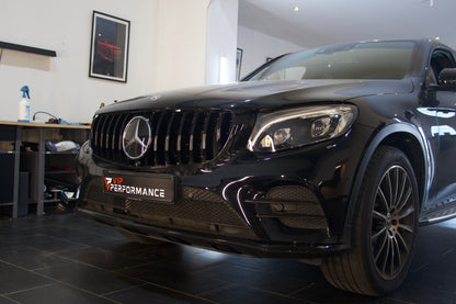 Sport Panamericana GT Kühlergrill hochglanz schwarz für Mercedes GLC W253 X253 C253 Vorfacelift