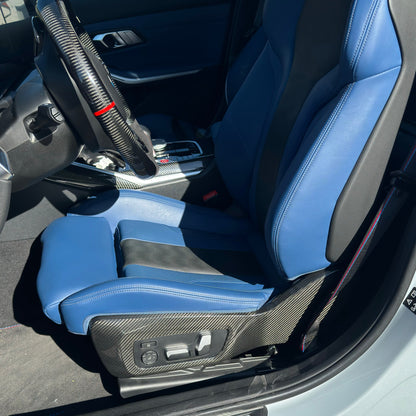 DRY CARBON Sitz Blenden Seitenabdeckung für BMW M2 G87 M3 G80 G81 M4 G82 G83