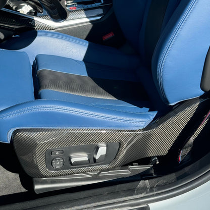 DRY CARBON Sitz Blenden Seitenabdeckung für BMW M2 G87 M3 G80 G81 M4 G82 G83