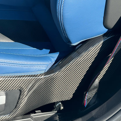 DRY CARBON Sitz Blenden Seitenabdeckung für BMW M2 G87 M3 G80 G81 M4 G82 G83