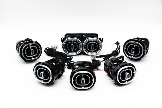 Mercedes C-Klasse W206 Beleuchtete Lüftungsdüsen | Vorne & Hinten