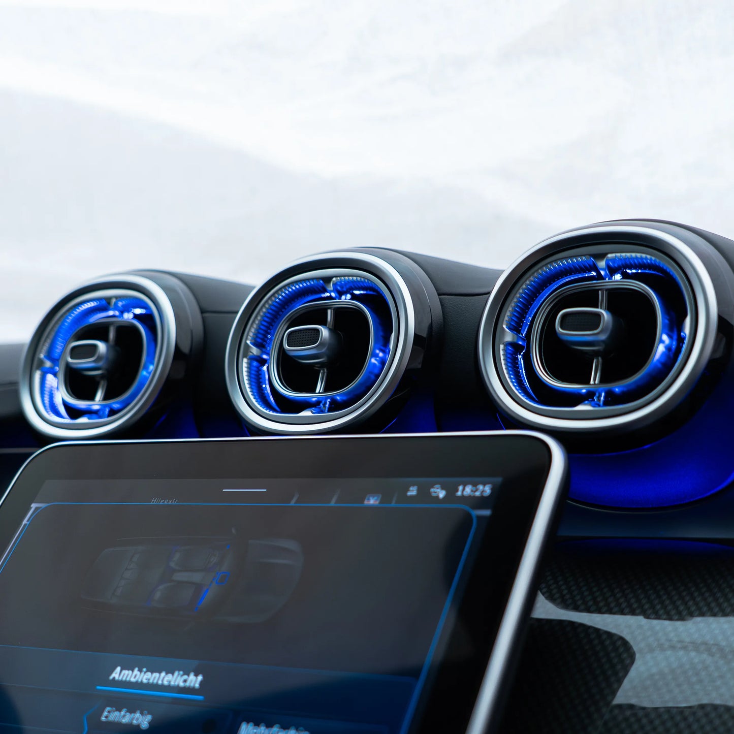 Mercedes C-Klasse W206 Beleuchtete Lüftungsdüsen | Vorne & Hinten