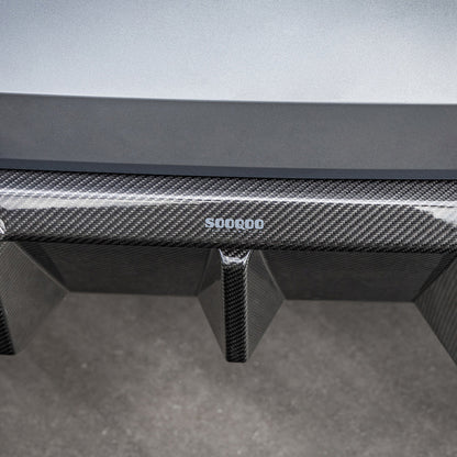 Dry Carbon Heckdiffusor Heck Winglet "SQ-B Style" für BMW M3 G80 G81 / M4 G82 G83 inkl. LCI