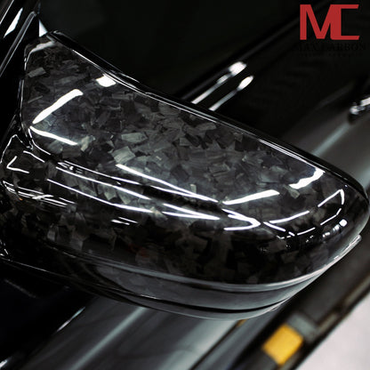 Dry Carbon "Forged" Spiegelkappen für BMW M5 F90 / M8 F91 F92 F93 / M850i LCI / M550i G30 G31 / M550i LCI