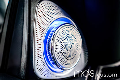 Mercedes W222 3D-Hochtöner mit Ambientebeleuchtung – Nachrüstsatz für Mercedes S-Klasse