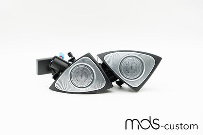 Mercedes W222 3D-Hochtöner mit Ambientebeleuchtung – Nachrüstsatz für Mercedes S-Klasse